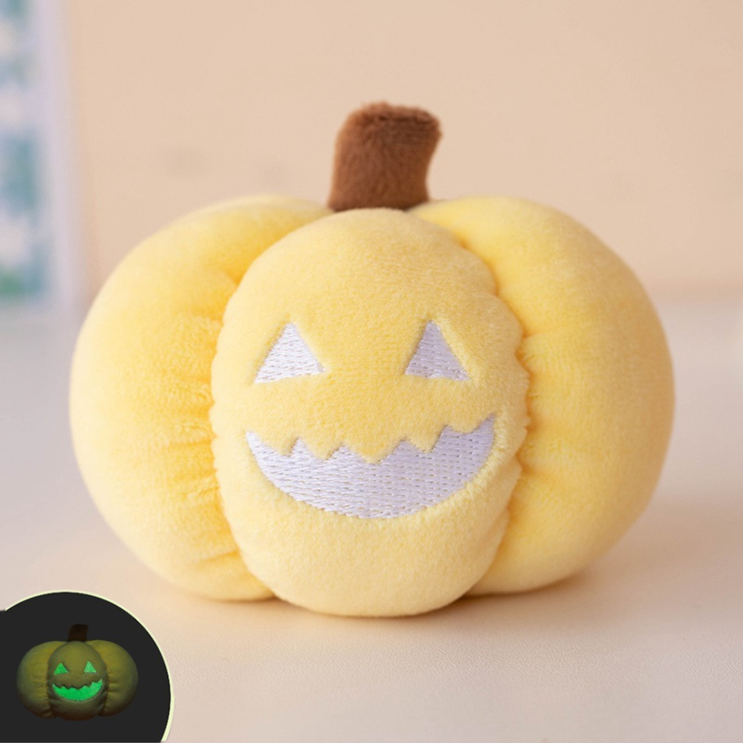 Haunted Pumpkin Plush Key Ring – Glow Accessory