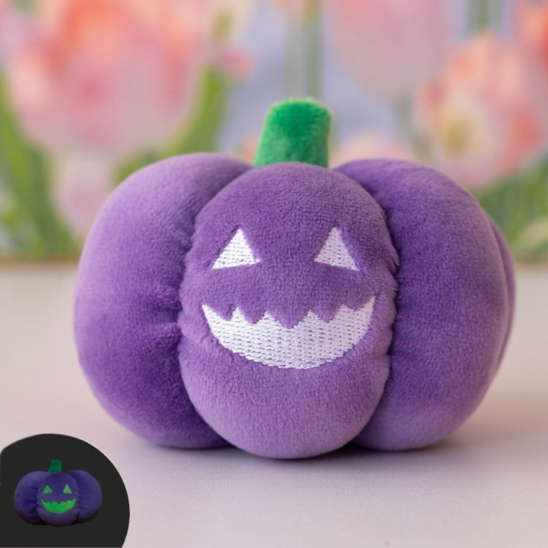 Haunted Pumpkin Plush Key Ring – Glow Accessory