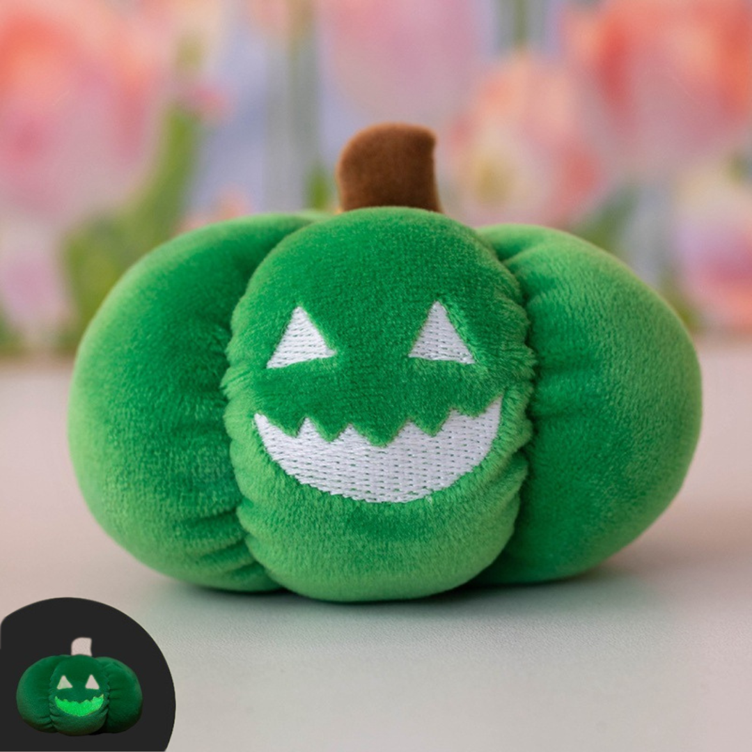 Haunted Pumpkin Plush Key Ring – Glow Accessory
