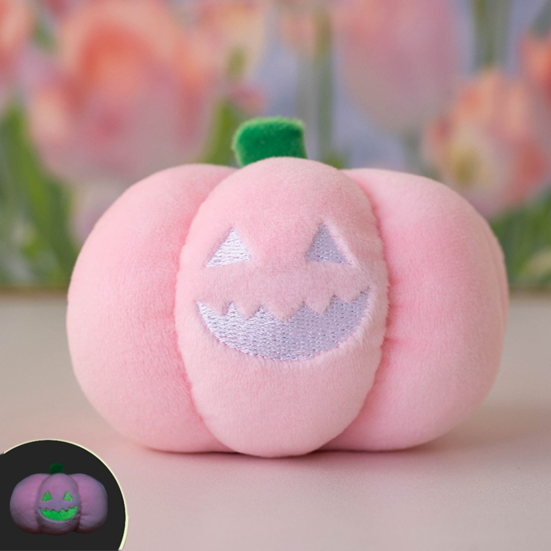 Haunted Pumpkin Plush Key Ring – Glow Accessory