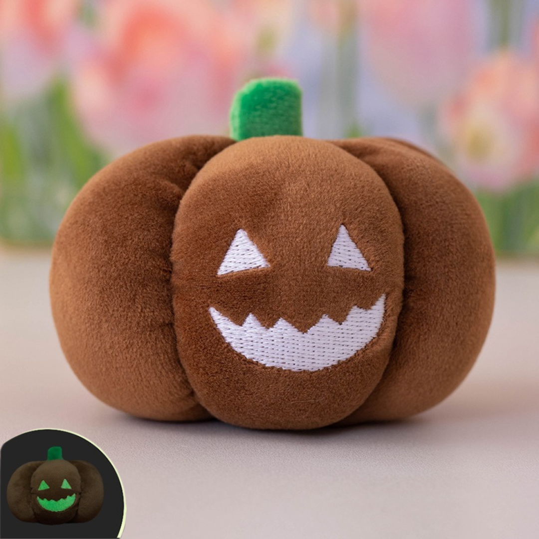 Haunted Pumpkin Plush Key Ring – Glow Accessory