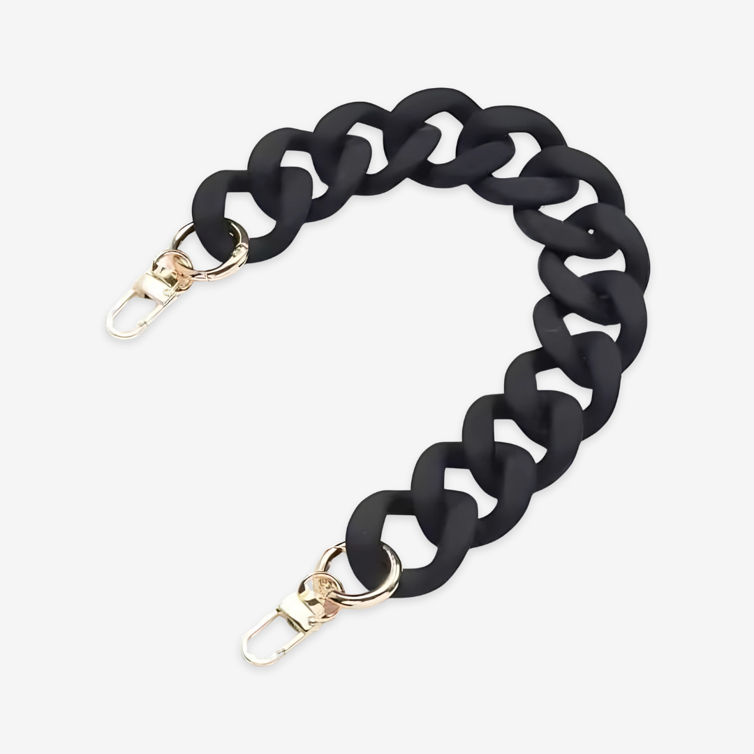 Chunky Acrylic Colored Chain – 18" Detachable Strap & Decor