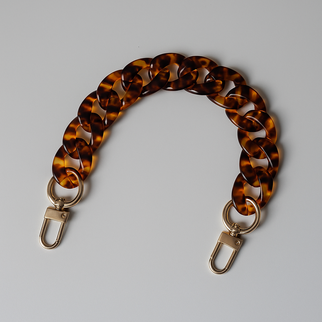Amber Autumn Acrylic Chain – 18" Handle & Decor