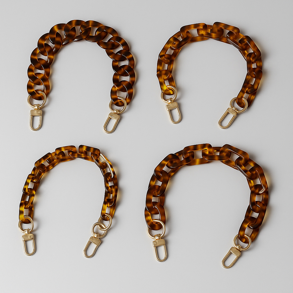 Amber Autumn Acrylic Chain – 18" Handle & Decor