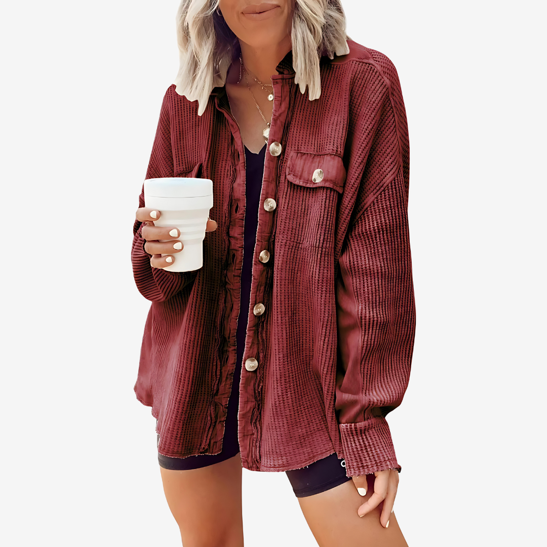 Corvia Waffle Knit Jacket