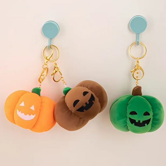 Haunted Pumpkin Plush Key Ring – Glow Accessory