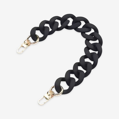 Chunky Acrylic Colored Chain – 18" Detachable Strap & Decor