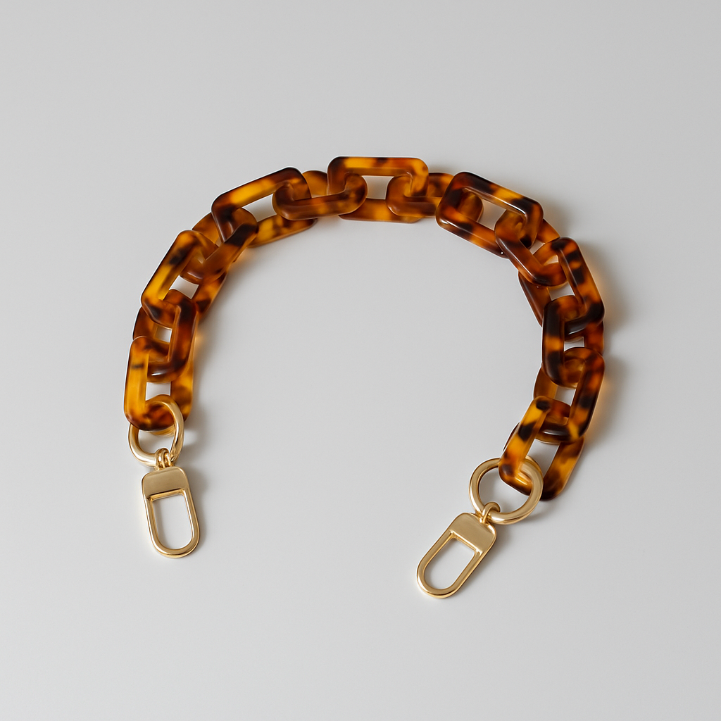 Amber Autumn Acrylic Chain – 18" Handle & Decor