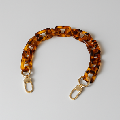 Amber Autumn Acrylic Chain – 18" Handle & Decor
