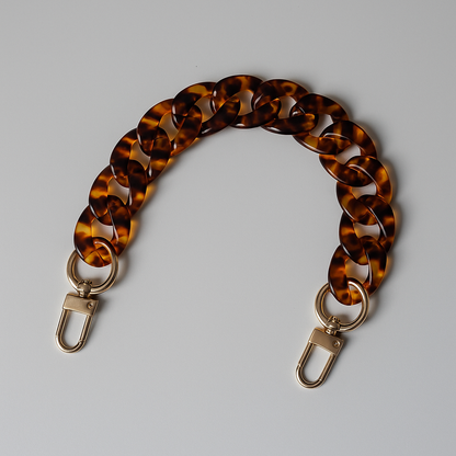 Amber Autumn Acrylic Chain – 18" Handle & Decor