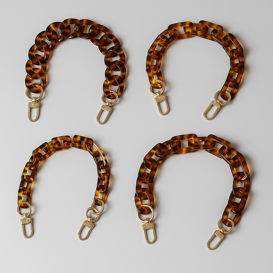 Amber Autumn Acrylic Chain – 18" Handle & Decor
