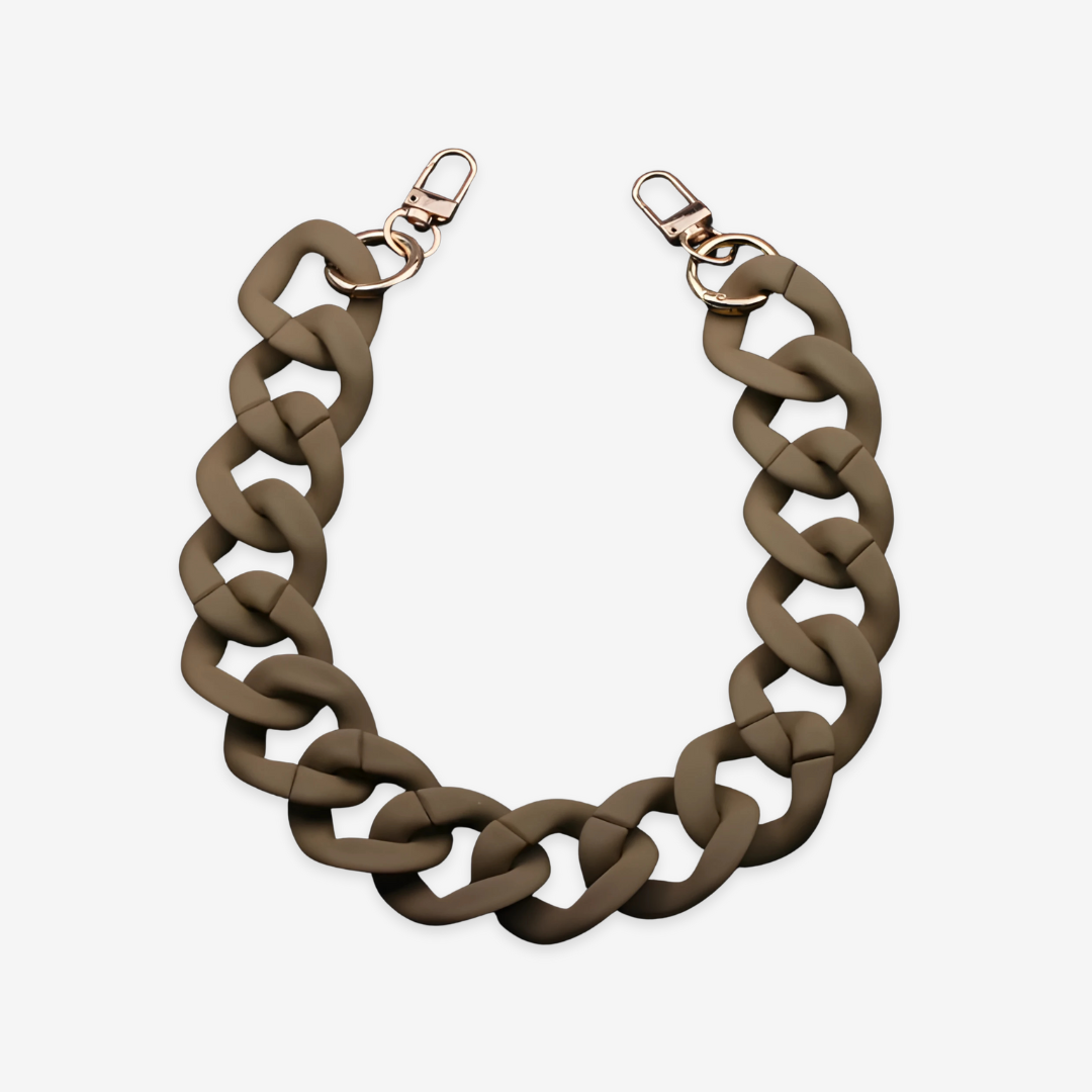 Chunky Acrylic Colored Chain – 18" Detachable Strap & Decor