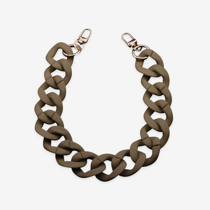 Chunky Acrylic Colored Chain – 18" Detachable Strap & Decor