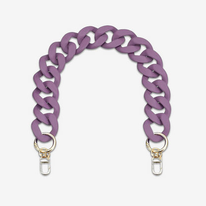 Chunky Acrylic Colored Chain – 18" Detachable Strap & Decor
