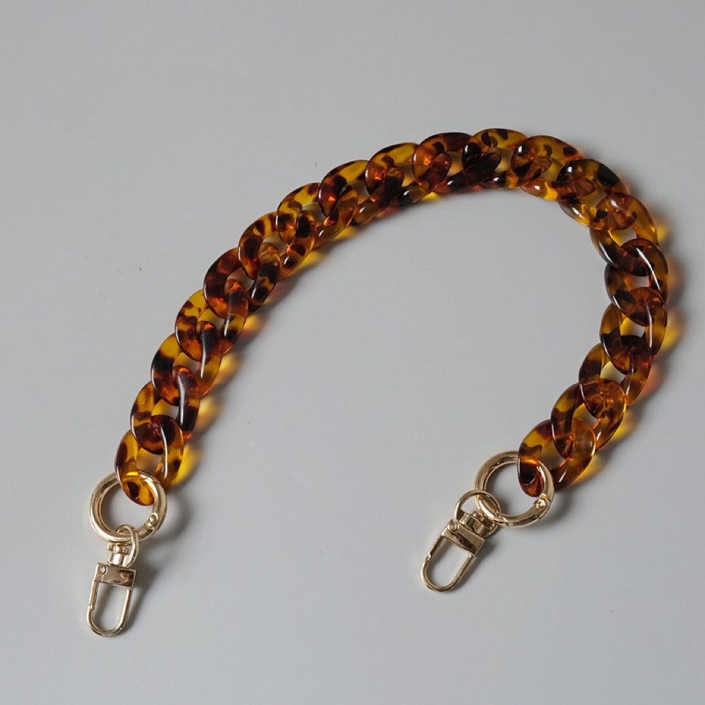Amber Autumn Acrylic Chain – 18" Handle & Decor