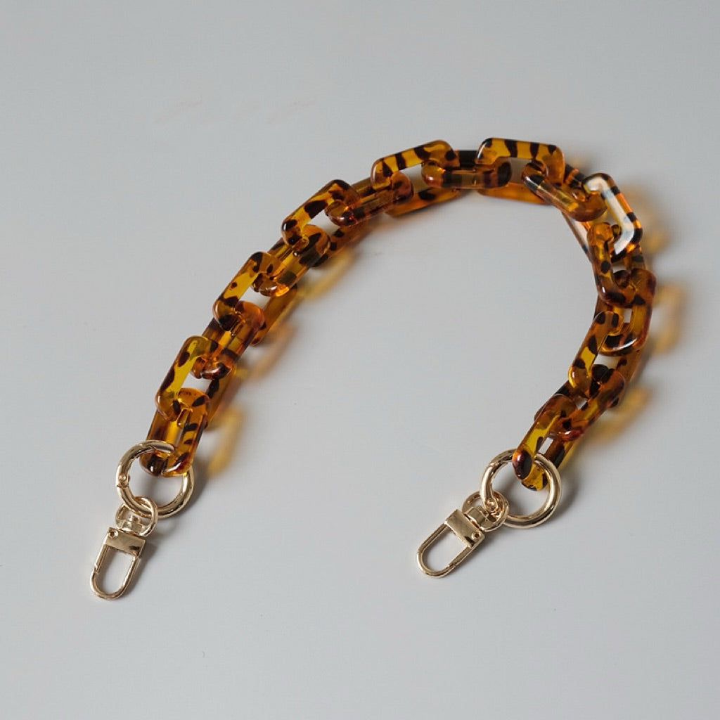Amber Autumn Acrylic Chain – 18" Handle & Decor